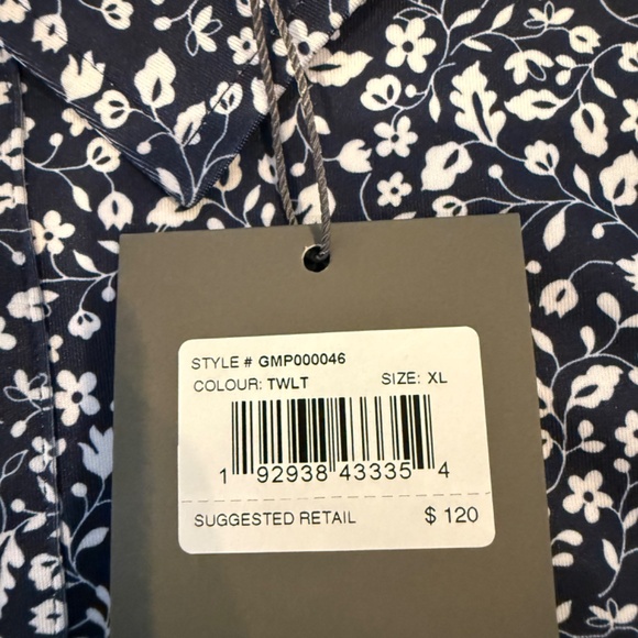 G/Fore Men's XL Twilight Garden Print Polo MSRP $120 - Picture 7 of 8